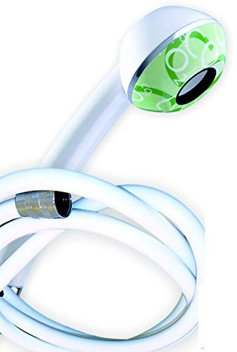 Duschkopf mit Schlauch, 175cm, extrastark, antikalk. PREMIUM MINUS-CO2: Mit Brause zum Wassersparen oder Druckerhöhen, kräftiger Strahl, 11 l/min, (ohne Softspray, Ohne Regler