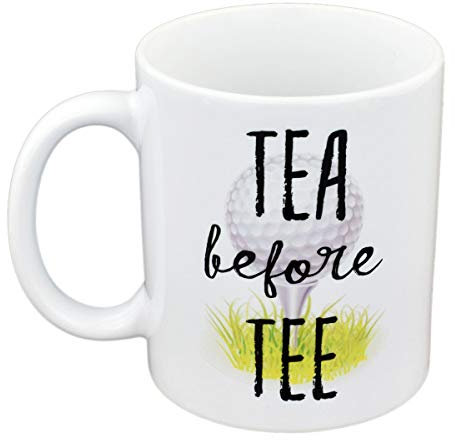 GTR-Prestige Giftware Tea Before Tee Fun Golfers Golf Design Mug