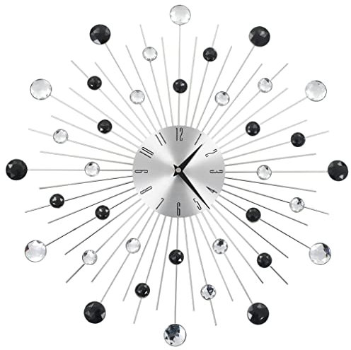 vidaXL Wanduhr Quarzwerk Modernes Design 50cm Küchenuhr Bürouhr Uhr Wohnzimmer