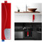 Kilcvt Mini Instant Electric Water Heater, 3000W, Under Sink, Red, Contemporary Style