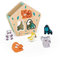 Janod - Formensortierer aus Holz mit Tieren - Steckspiel - Baby- und Kleinkindspielzeug - Erlernen von Farben und Feinmotorik - Partnerschaft mit dem WWF - FSC-zertifiziert - Ab 18 Monaten, J08612