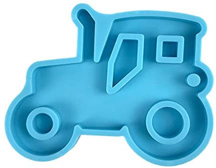 lijun Moule en résine époxy Porte-clés de série de Voiture Moule en Silicone Pendentif Tracteur Brillant Brillant