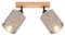 BRILONER - Deckenlampe mit Sternenhimmel, schwenkbar, Lampenschirm aus Stoff, Deckenleuchte, Lampe, Wohnzimmerlampe, Schlafzimmerlampe, Küchenlampe, Deckenstrahler, 28,5x13x15,5 cm, Taupe