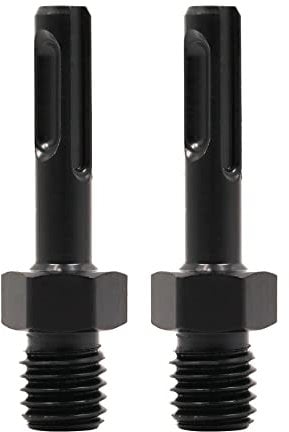 HIGHDRIL Adapter for Core Drill Bit - 2pcs M14 Thread to SDS Plus Shank,Core Drill Bit Adapter - M14 Male Thread to SDS-Plus Shank for Hammer Drill