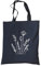tradercat Jutebeutel bedruckt vintage 100% Baumwolle, Stoffbeutel bedruckt, Flowers One Line Art, jutebeutel aesthetic als modisches Accessoire mit Motiv (Flower Art 4 - Blau)