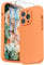 SURPHY Compatible with iPhone 14 Pro Max Case with Screen Protector, Liquid Silicone Protection for Each Lens Shockproof Thickened Rubber for iPhone 14 Pro Max 6.7 inch 2022, Marigold Orange