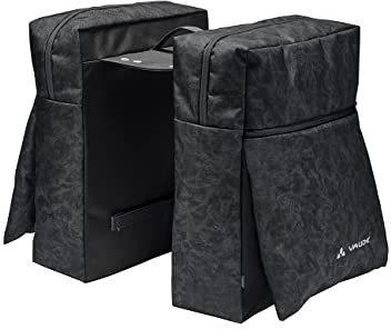 VAUDE TwinZipper - Doppel-Hinterradtasche fürs Fahrrad mit 48 Liter - inkl. Regenhülle