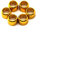 WOBBLO Moto di Alluminio di CNC Pinza Freno A Vite Copertura Decorativa per Suzuki Burgman 125 400 650 250 Burgman 125 400 650 250 Accessori (Color : Gold)