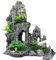 COYOUCO Aquarium Mountain View Stone Ornament Tree Rock Cave Landscape, Large Aquarium Ornament Rock Artificial Fish Tank Decoration,B