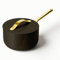 Caraway Nonstick Ceramic Sauce Pan with Lid (1.75 qt) - Non Toxic, PTFE & PFOA Free - Oven Safe & Compatible with All Stovetops (Gas, Electric & Induction) - Black