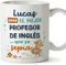 MUGFFINS Tazas Personalizadas para PROFESOR DE INGLÉS hombre - En Español - Mejor que yo Sepia - 11 oz / 330 ml - Regalo Personalizable original y divertido