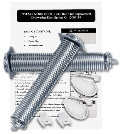 Upgrade 12004119 Dishwasher Door Spring Kit Replace AP5953108 PS10061222 Kompatibel mit Bosch Dishwasher Parts SHE, SHX SHP Serie, 10 Jahre QA