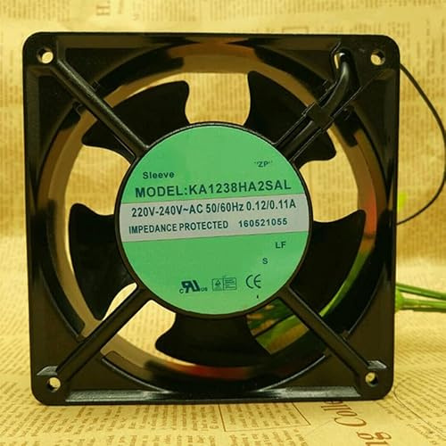KAKU 12038 220V-240V 0.12/0.11A KA1238HA2SAL 2-Wire Axial Cooling Fan