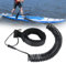 ZoneYan 5mm Surfboard Leash, Paddleboard Leash, Sicherheitsleine Surfboard für Stand Up Paddleboards, Surfbretter, Kajaks(Schwarz)