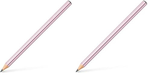 Faber-Castell Jumbo Sparkle Graphit-Bleistift, Rosé-Metallic (Packung mit 2)