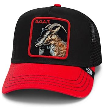 Goorin Bros. Trucker Cap The Goat Steer Black Schwarz Rot, Size:OneSize