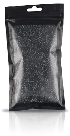 Keratin Glue for Hair Extensions, Clear Italian Keratin Granules, Fusion Keratin Glue Tip Pellets (100 g) Strong Adhesive (Black)