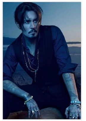 SERHE NNHH Star Johnny Depp 2 Leinwand-Poster, Dekoration für Schlafzimmer, Büro, Schlafzimmer, Geschenk, 50 x 75 cm