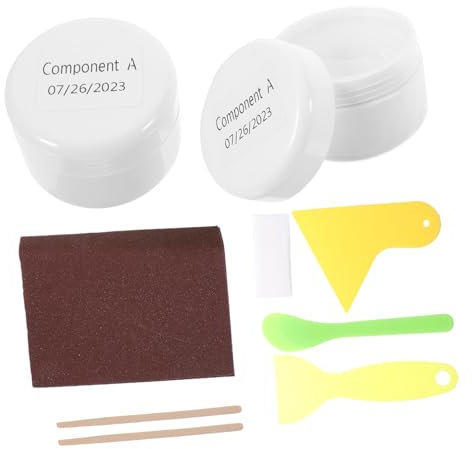 DIYEAH Fliesen Reparaturset Porzellan Kleber Für Badewanne Und Waschbecken Geruchlos Stark Haftend Geeignet Für Fiberglas Keramik Emaille Porzellan Inklusive Lack Zur Badewannenreparatur