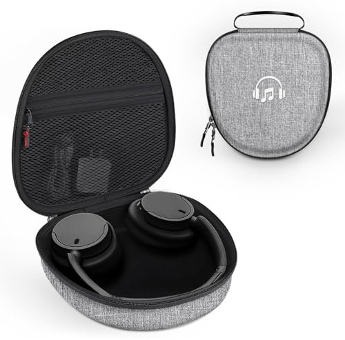 Fintie Tasche für Sony WH-CH720N/ WH-CH710N/ WH-CH520/ WH-CH510/ WH-1000XM6/ WH-1000XM5/ WH-1000XM4/ WHXB910N Kabellose Kopfhörer - Reiseschutz- und Aufbewahrungstasche Hülle Case, Grau