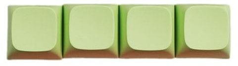 Gramigg PBT-Tastenkappen mit einzigartigem Design für mechanische Tastaturen, bunte Tastenkappen, 4-Tasten-Set für Tipp-Enthusiasten, stabil, 4 Stück