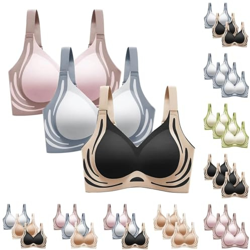 Hebender Anti-Sagging Wireless Push-Up BH atmungsaktive Brust gesammelt Nahtlose Anti-Sagging Dessous Shaping BHS Push-up-BH zum Anheben Anti-Aging kabellos Push-Up-BH gerafft