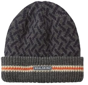 SEALSKINZ Unisex Waterproof Arminghall | Cold Weather Jacquard Roll Cuff Beanie Beanie Hat