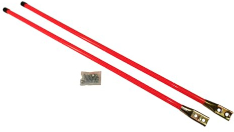 Fluoreszierendes Nylon-Führungs-Set 1308110, 91,4 x 1,9 cm, kompatibel mit Schneepflugblatt-Markierungsführungsset, Stoßstangenführungen für Pickup-LKW, Stoßstangen-Visier, Straßen-Sicherheit, B2036