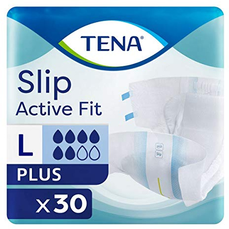 TENA Slip Active Fit Plus Large (2310ml) 30 Pack Incontinence Protection