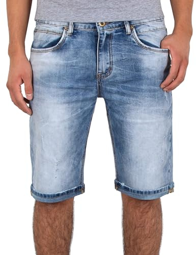 ESRA Herren Jeans Shorts Kurze Hosen Bermuda-Shorts Sommer Hose Jeans-Shorts A370