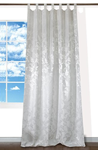 Wohntrends für Ihr Zuhause Schlaufenschal Lyon Champagner | Barock | BxH 140x245cm | mit Universalband | Vorhang mit 7 Schlaufen