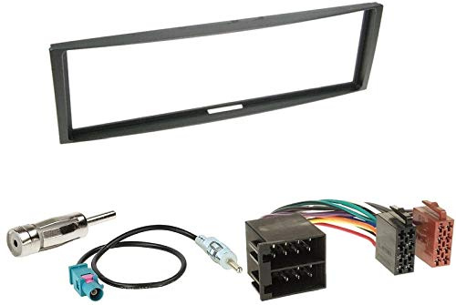 1 Din Radio Einbauset Blende Radioanschlusskabel Antennenadapter für Renault Clio III Limo Kombi 2005-2012