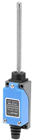 sourcing map ME-9101 Flexible Coil Spring Rod Momentary Limit Switch ME-8167 1NC+1NO for CNC Mill 3D printer Door Switch