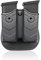 efluky Magazin Holster Magazintasche Pistole Passt für Walther P99/Sig Sauer p226/Glock 17 19/CZ p-09/Beretta/H&K/Browning/Ruger/Steyr/S&W/Taurus, Paddle 60°