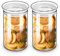 ZENS 1100ml Vorratsgläser mit deckel 2er Set, Klar Vorratsdosen Glas mit Glasdeckel Luftdicht, Borosilikatglas Vorratsglas Glasbehälter mit Deckel, Küche Aufbewahrungsgläser für Keks, Zuckerdosen