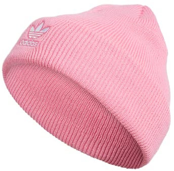 adidas Originals Damen Trefoil Beanie, Bliss Pink/White, Einheitsgröße, Bliss Pink/Weiß, Einheitsgröße