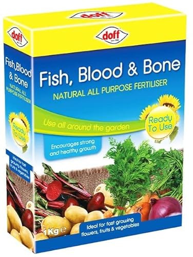 1KG Fish Blood & Bone Natural All Purpose Fertiliser Ready to Use, Ideal for fast growing flowers, fruits and vegetables