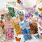 Scrapbook Sticker Set 320 Stücke Speziell geformte große Blume Scrapbooking Aufkleber, PET Aufkleber für Scrapbooking Zubehör, DIY Fotoalben, Bullet Points, Laptops (Butterfly)