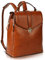rofozzi Kleiner Rucksack aus veganem Leder für Damen – Rucksack-Geldbörsen für Damen – Leder-Rucksack-Handtaschen, S, Braun, Small, Rucksack