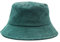 FORLUZ Cord Bucket Hat - Lässiger Winter Warmer Einfarbiger Fischerhut Mit Breiter Krempe für Damen und Herren - Fluffy Sun Fishing Hat (Grün, Einheitsgröße)
