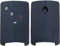 HooRLZ Protection Coque Clé Compatible pour R-enault Clio Scenic Megane Duster Sandero Captur Twingo Koleos, Coque De Clé De Voiture en Silicone Clio - 4 Boutons (Noir + Bleu)