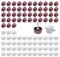 HLIWS 96 pcs Soporte de estante de clavo,Soporte para Estanterías,para Estantería, Cocina, Zapatero, Armario (Blanco + Marrón)