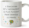 Mugffins Tasses pour PROFESSEUR - En Français - Cadeau original - Éducation changer monde - 11 oz / 330 ml