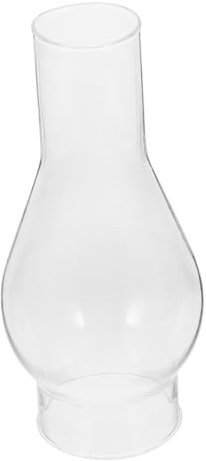 OSALADI Abat-Jour Au Kérosène - Lanterne Lampe À Huile Ouragan Avec Cheminée En Verre Transparent