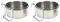 Nobby Vogelnapf Edelstahl, 15 cm, 0,9 ltr, Silber (Packung mit 2)