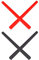 Mryok 2 Pair Replacement Earsocks Kits for Oakley Metal Plate OX5038/Carbon Plate OX5079 - Red & Black