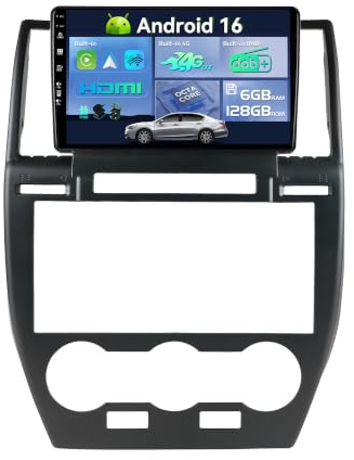 SXAUTO『Built-in 4G Dab』Android 13-6G+128G Autoradio para Land Rover Freelander 2 (2007-2012) - CarPlay/Android Auto - Cámara + Mic - Dual Band WiFi 360-CAM Volante Fast-Boot - QLED 9 Pulgada 2 DIN
