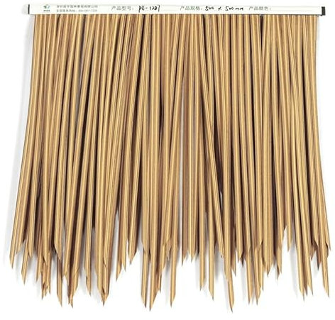 Tiki Bar Decorations Tiki Bar Grass Flecos de Zacate para Techos de Paja Tiki Hut Grass Roll Palm Palapa Straw Falda de Techo Hula Falda para Valla, Fiesta Hawaiana Decoraciones (Size : #5_50x50CM/1p