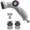 FITT Conjunto Compuesto de 1 Pistola multichorro, 2 racores (1 con aquastop) y 1 Toma para Grifo de 3/4”