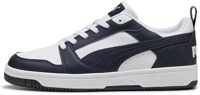 PUMA Rebound v6 Low, Sneaker Unisex-Adulto, White New Navy, 42 EU